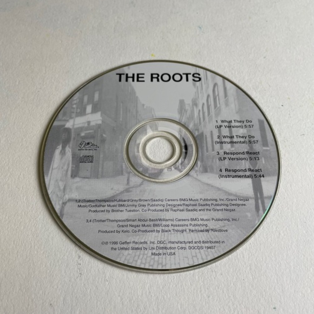 The Roots What They Do CD Single 1995 Geffen Records‎
